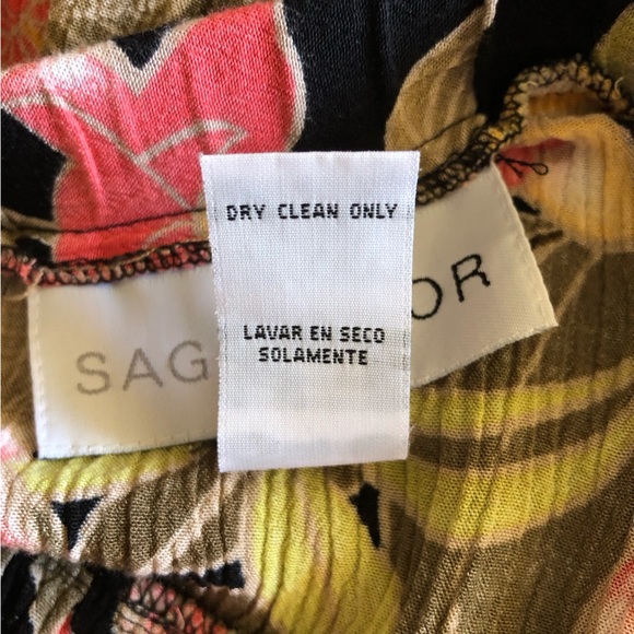 Sag Harbor Women Floral Midi Skirt Size 10 Tiered Flare Elastic Waistband Summer - Picture 5 of 9